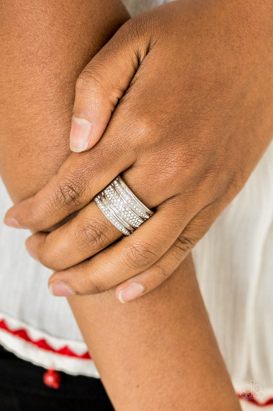Top Dollar Drama White statement ring, alternate view