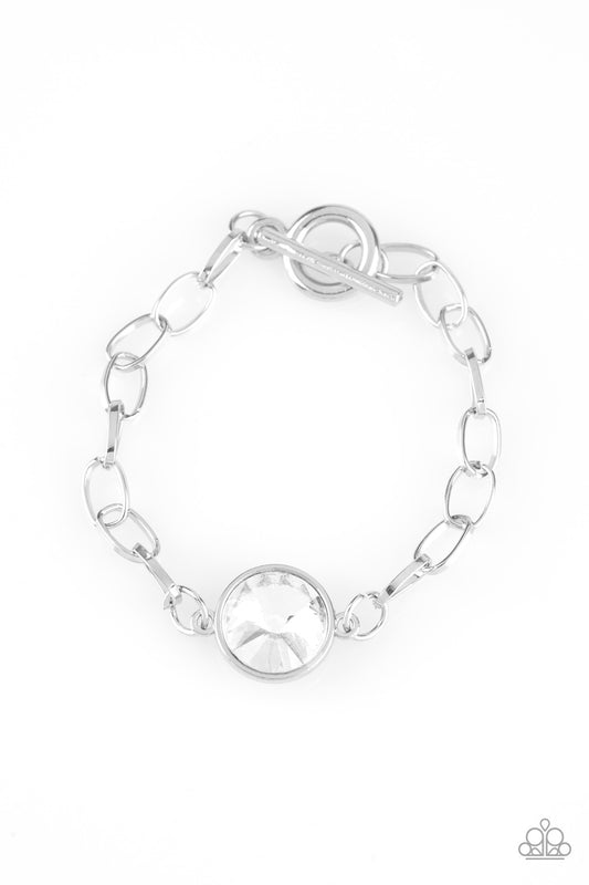 All Aglitter White statement bracelet