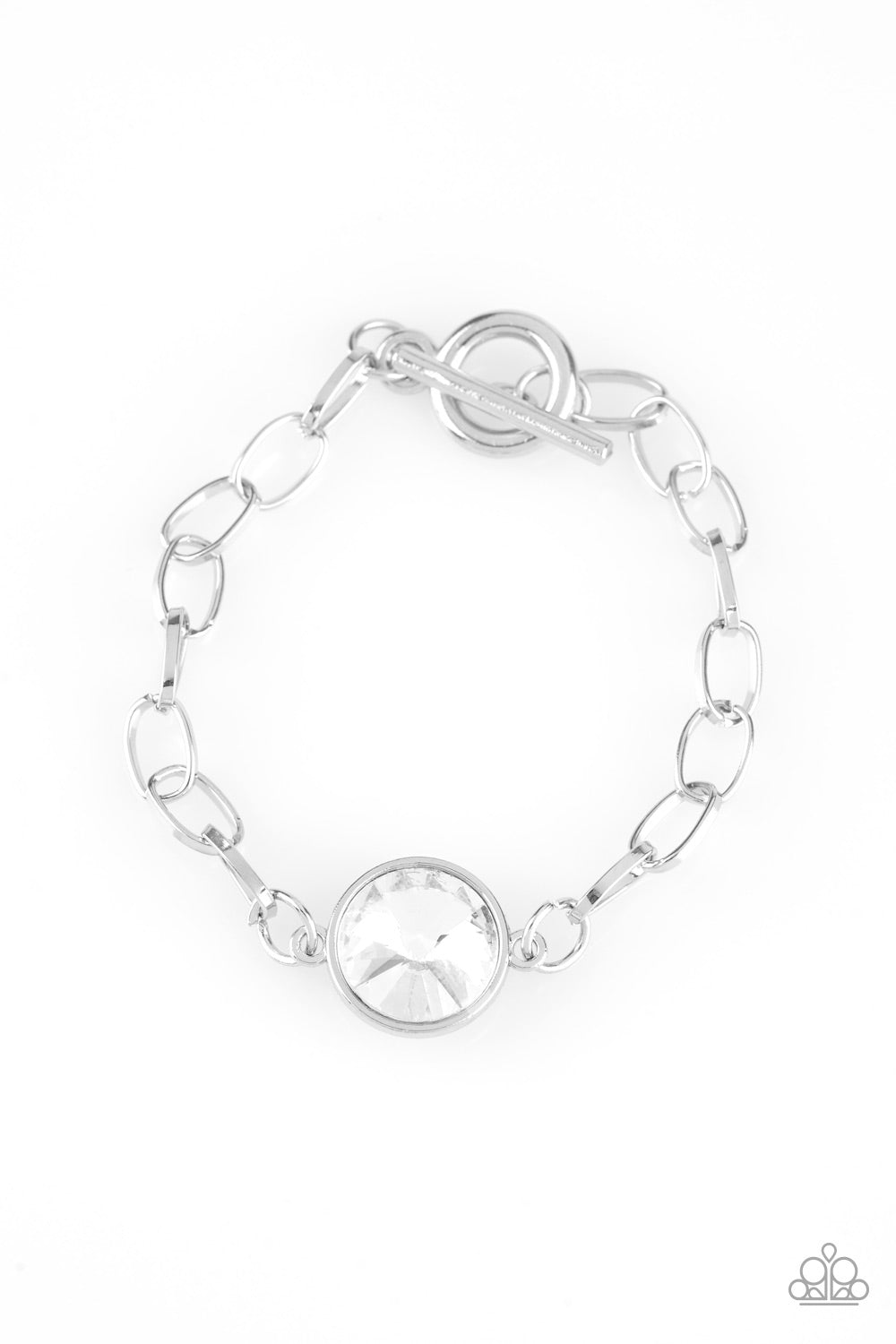 All Aglitter White statement bracelet