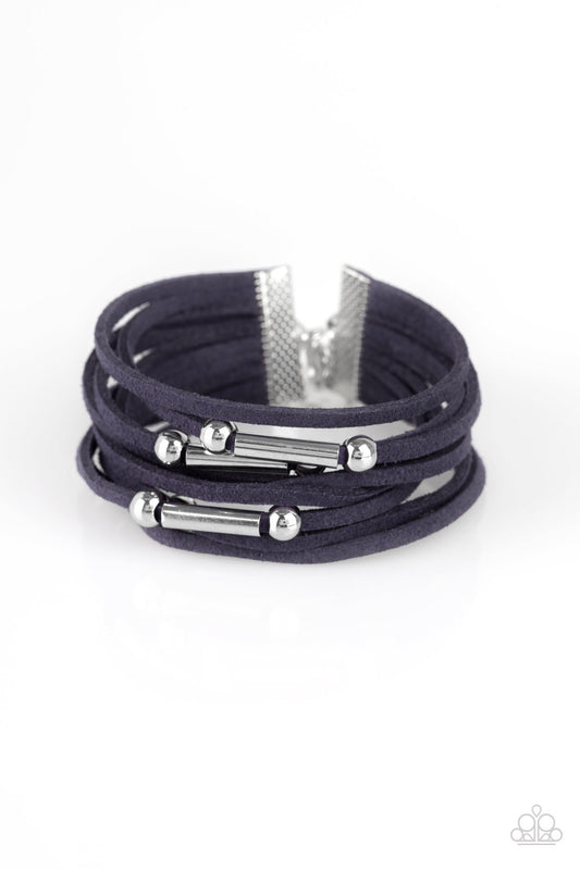 Back To BACKPACKER Blue statement bracelet