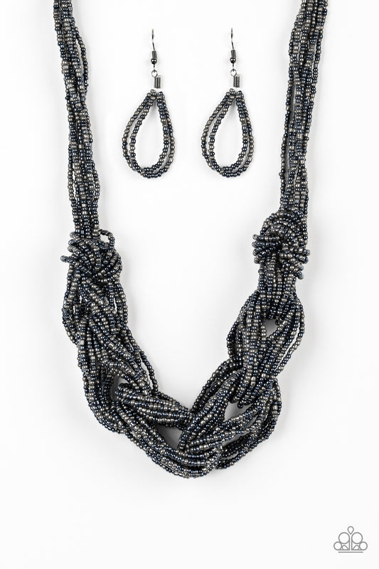 City Catwalk Blue statement necklace