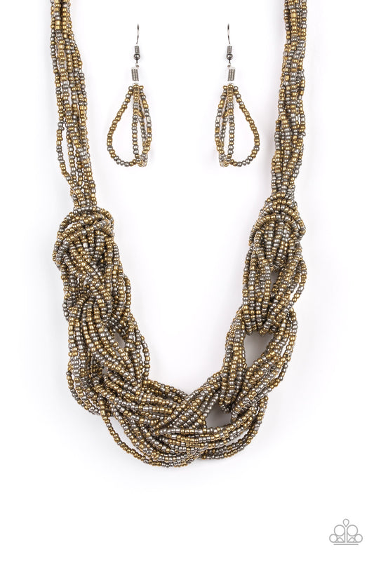 City Catwalk Brass statement necklace