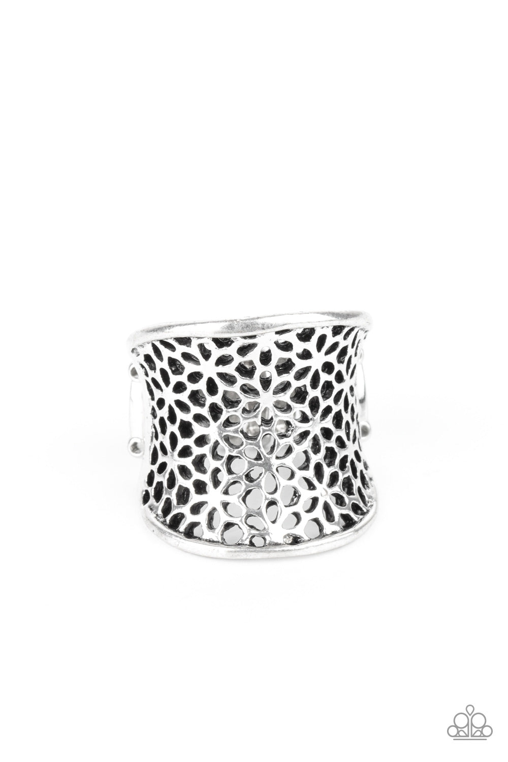 Garden Safari Silver statement ring
