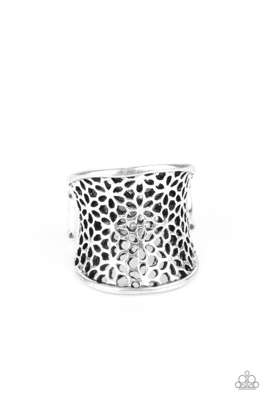 Garden Safari Silver statement ring