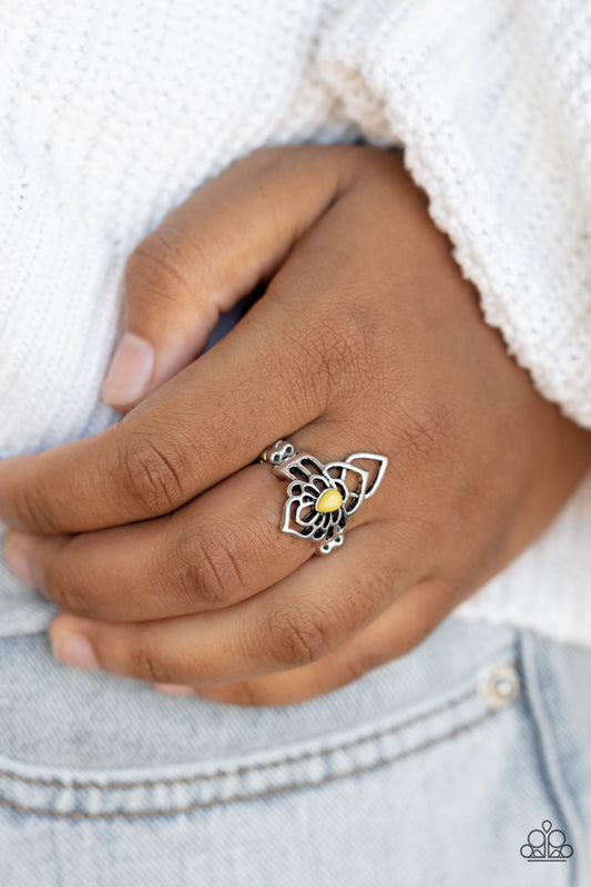 Taj MAHALO Yellow statement ring, alternate view