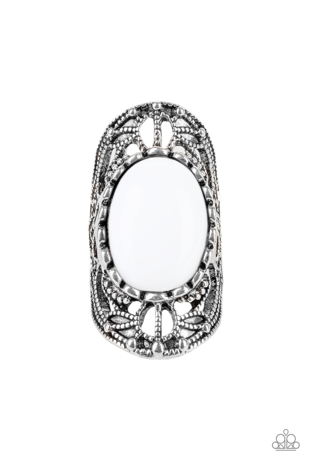 Drama Dream White statement ring