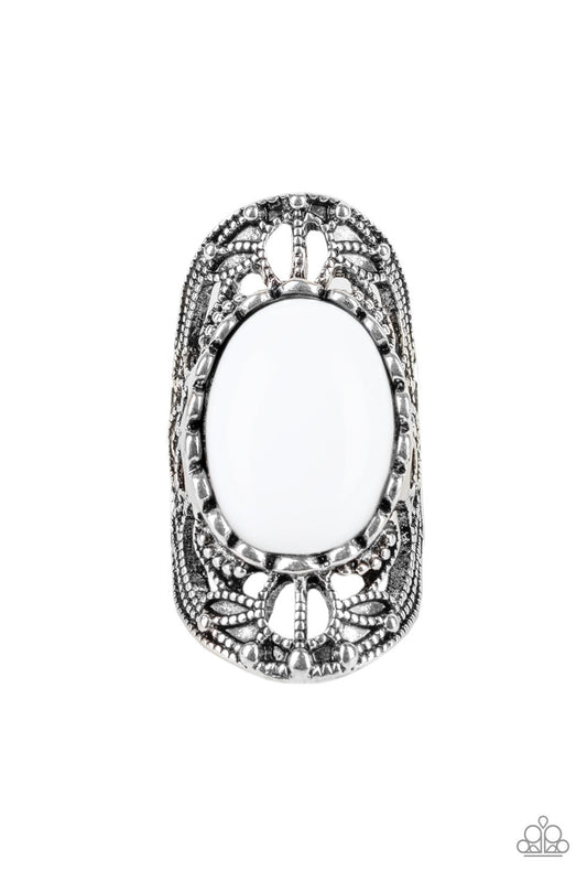 Drama Dream White statement ring