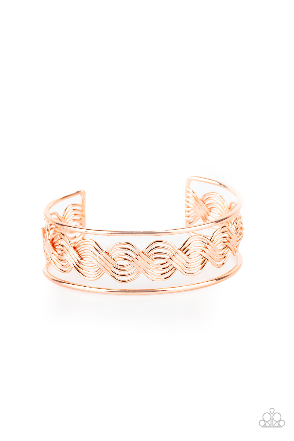 WEAVE An Impression Copper cuff bracelet