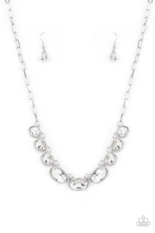 Gorgeously Glacial White statement necklace