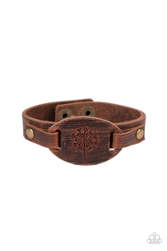 All Fine and DANDELION Brown statement bracelet