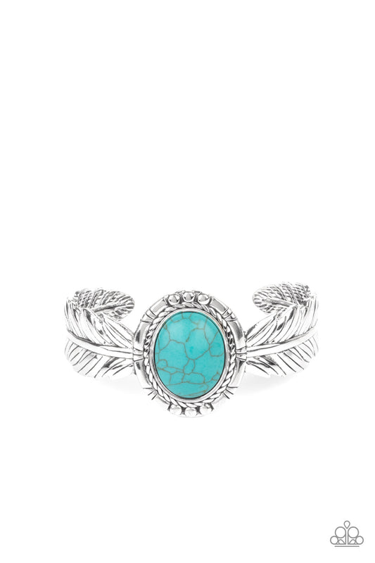 Western Wings Blue cuff bracelet