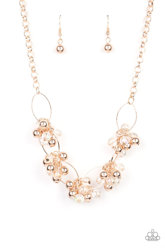 Effervescent Ensemble Rose Gold statement necklace