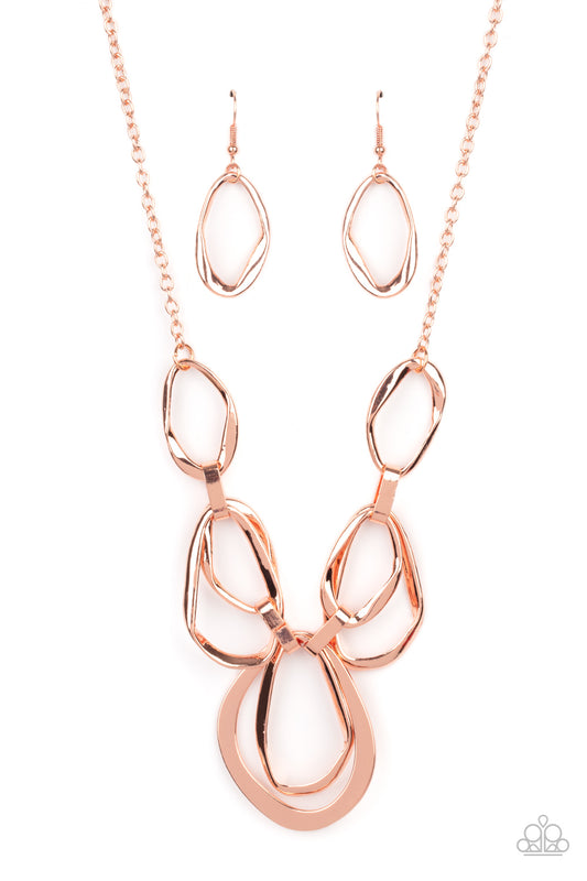Prehistoric Heirloom Copper statement necklace