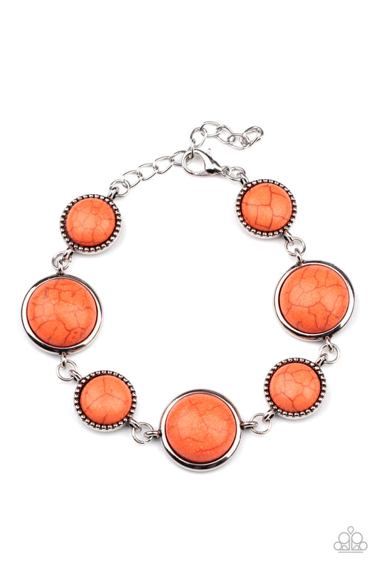 Turn Up The Terra Orange statement bracelet