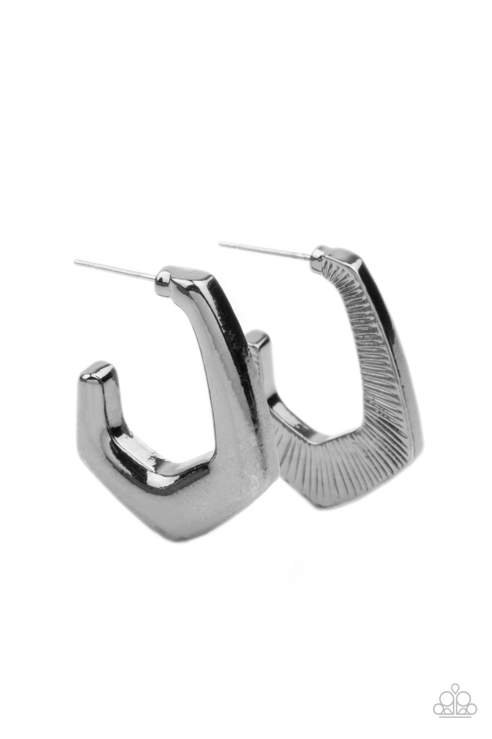 On The Hook Black hoop earrings