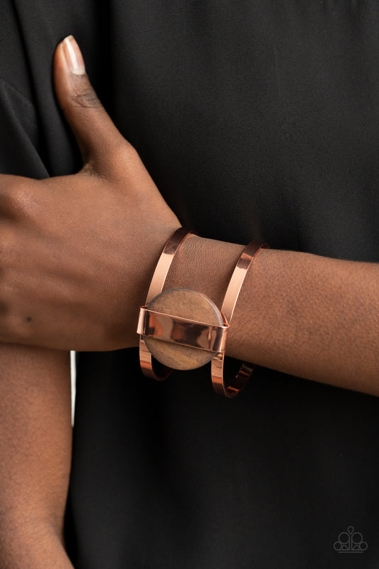 Organic Fusion Copper cuff bracelet, alternate view