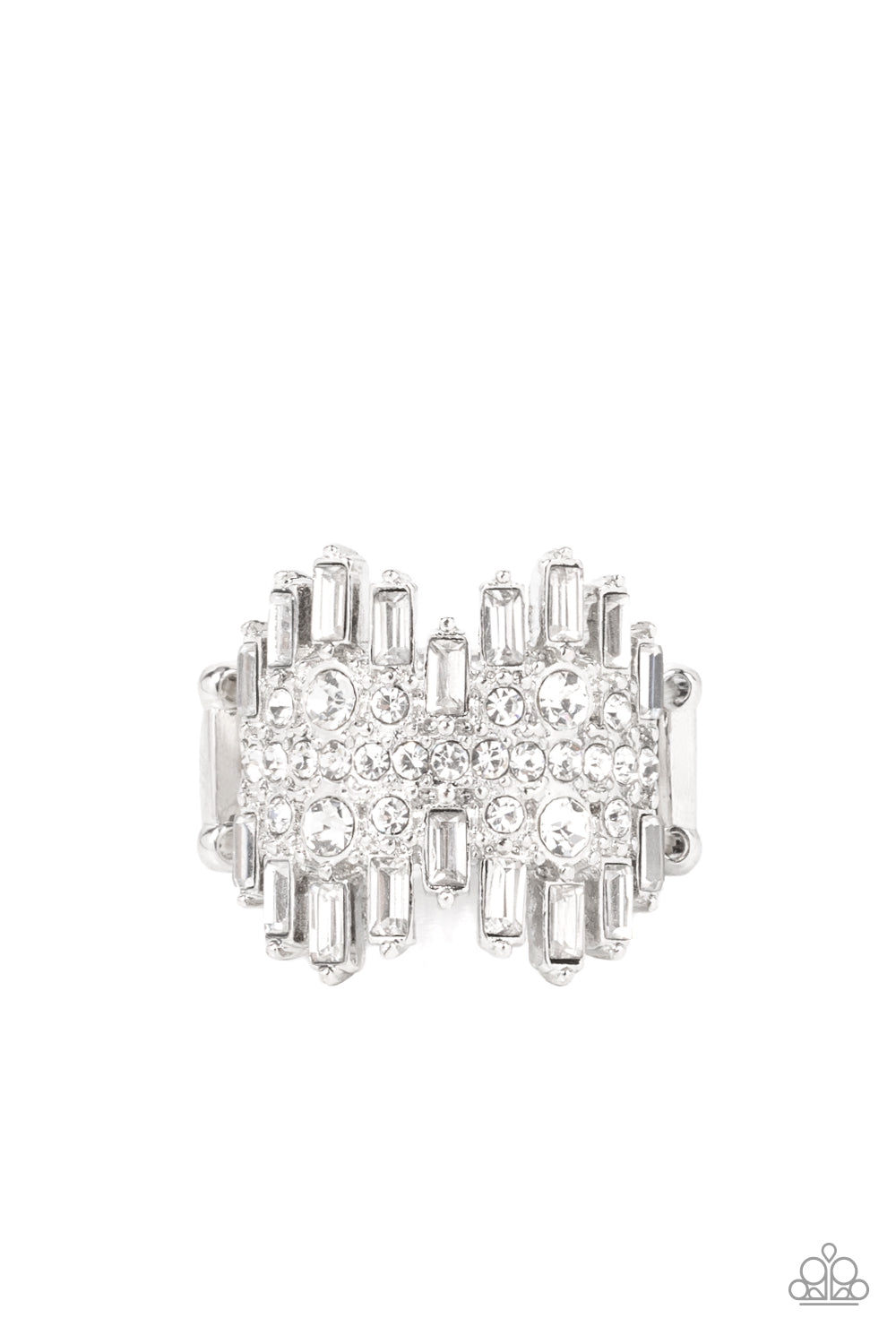 Urban Empire White statement ring