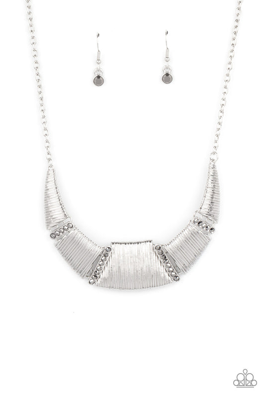 Going Through Phases Silver statement necklace