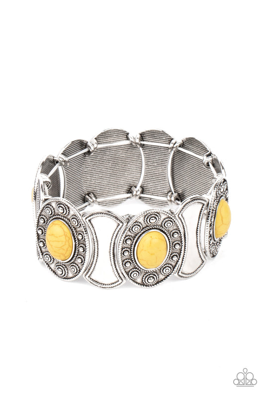 Desert Relic Yellow stretch bracelet