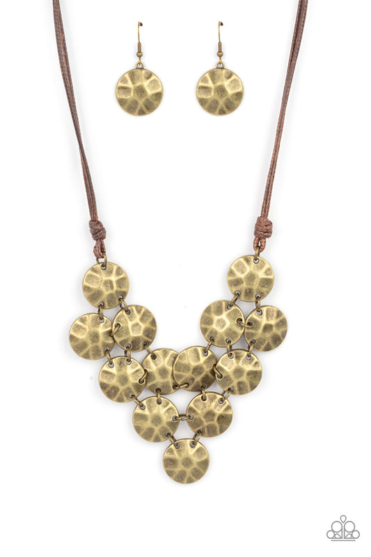 Token Treasure Brass pendant necklace
