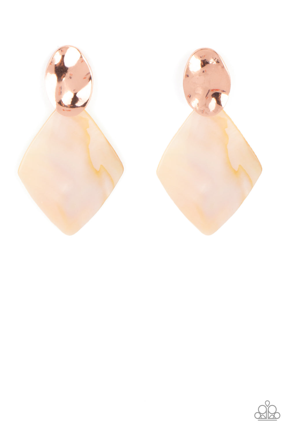 Alluringly Lustrous Copper post earrings