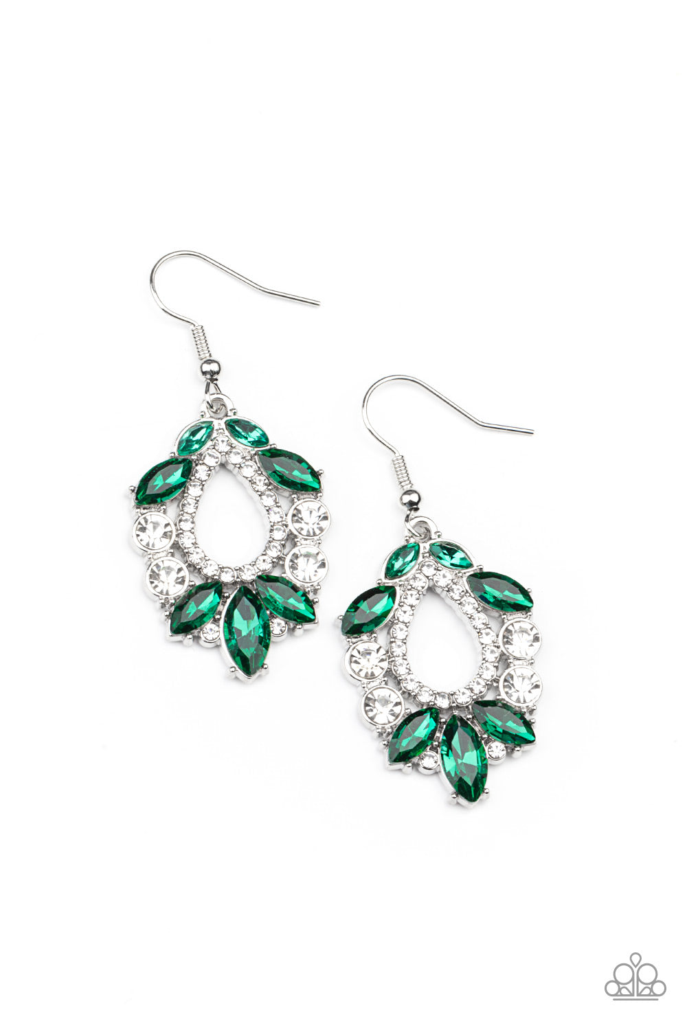 New Age Noble Green dangle earrings