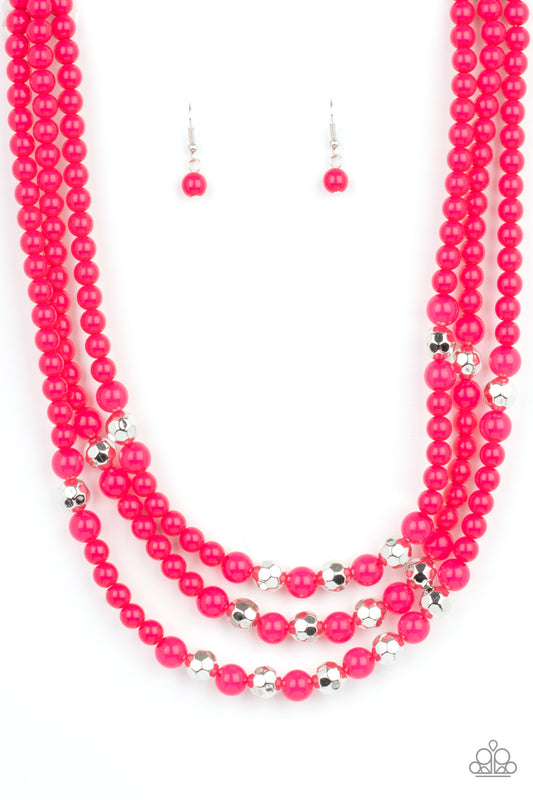 STAYCATION All I Ever Wanted Pink statement necklace