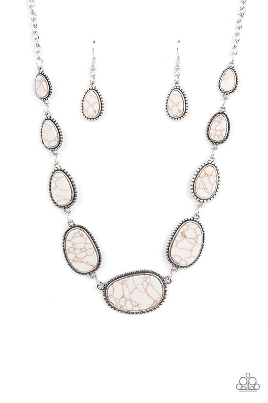 Elemental Eden White statement necklace