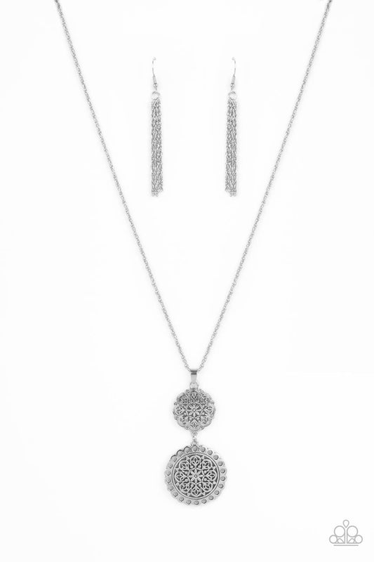 Meet Me At The Garden Gate Silver pendant necklace