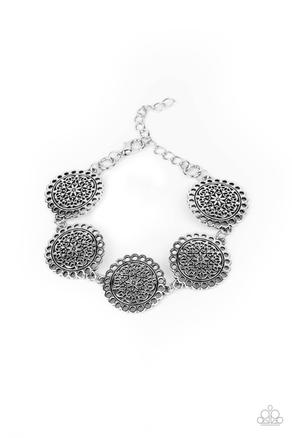 Garden Gate Glamour Silver statement bracelet