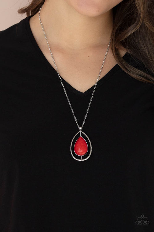Here Today, PATAGONIA Tomorrow Red pendant necklace, alternate view