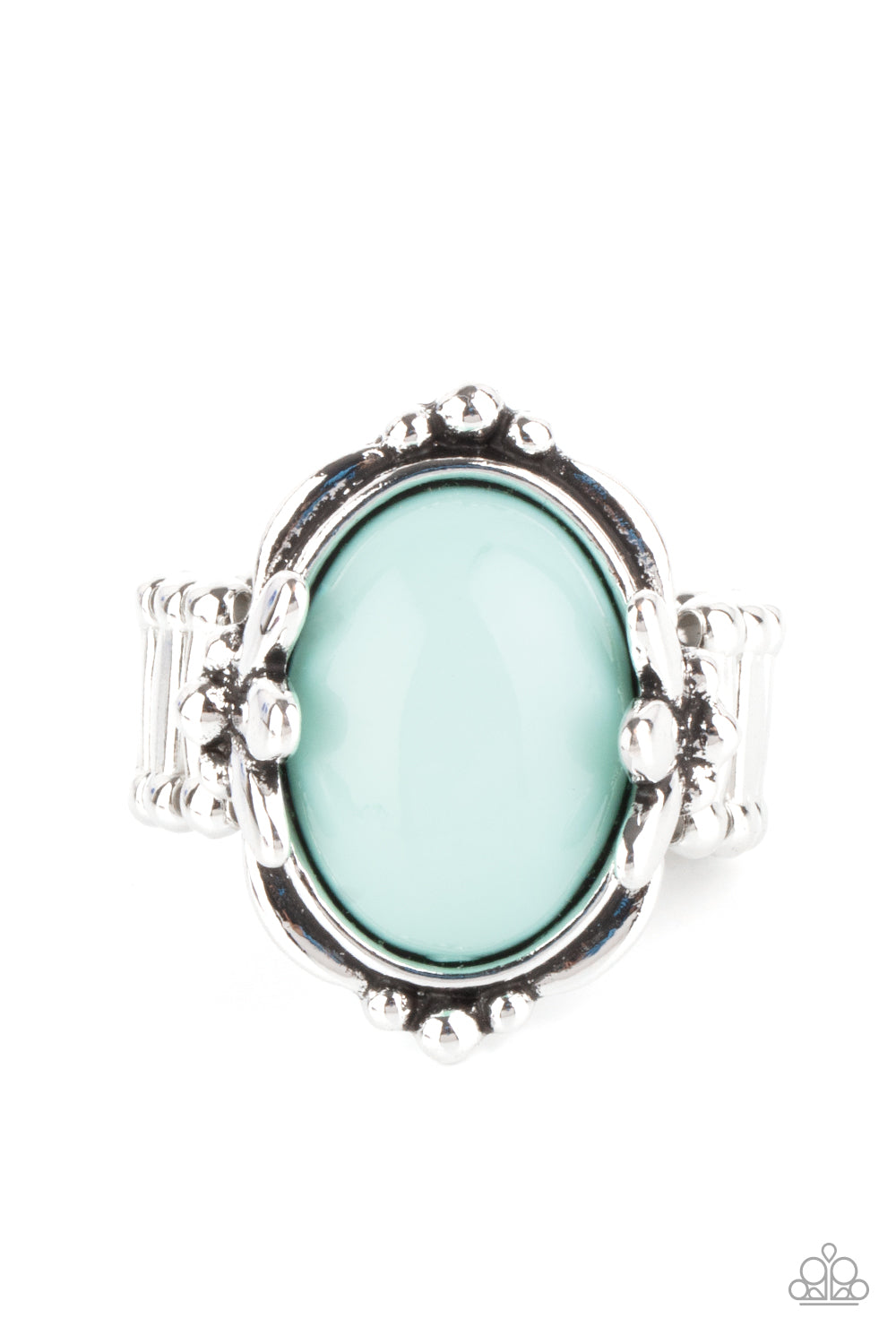 Springtime Splendor Blue statement ring