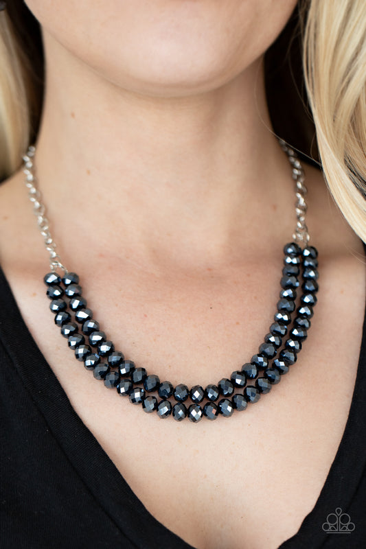 May The FIERCE Be With You Blue statement necklace, alternate view