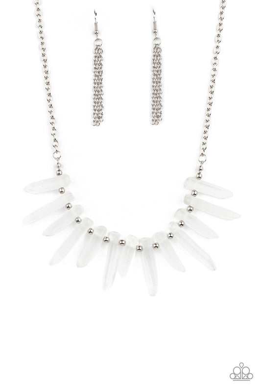Ice Age Intensity White statement necklace