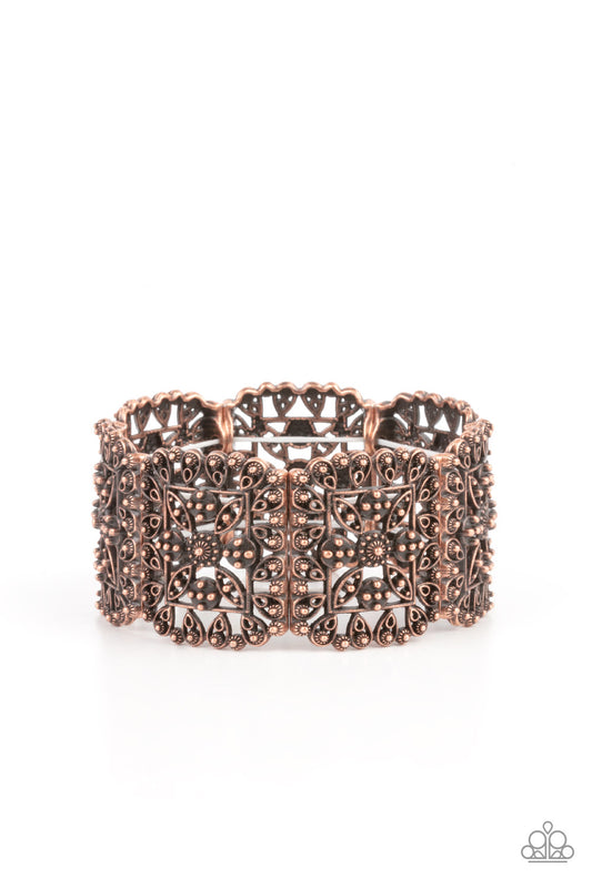Enchanted Vineyards Copper stretch bracelet
