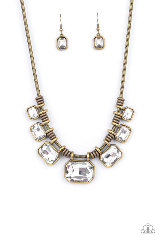 Urban Extravagance Brass statement necklace