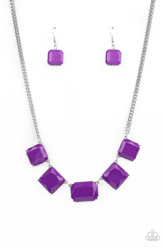 Instant Mood Booster Purple statement necklace