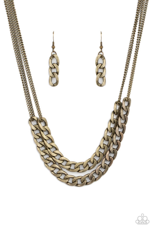 Urban Culture Brass statement necklace