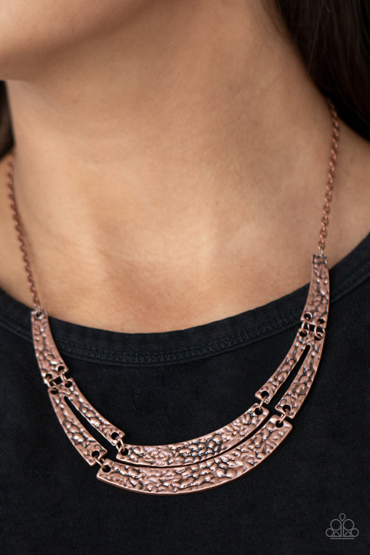 Stick To The ARTIFACTS Copper statement necklace, alternate view