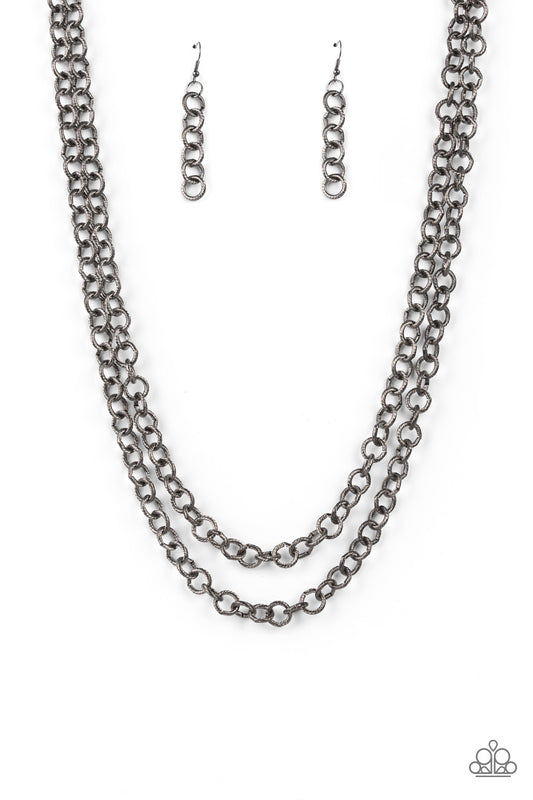 Grunge Goals Black statement necklace