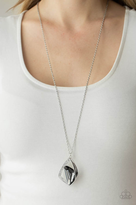 Galactic Wonder Silver pendant necklace, alternate view