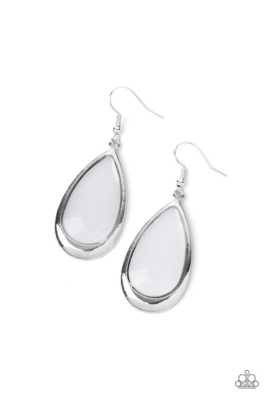 A World To SEER White dangle earrings