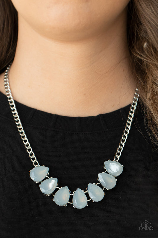 Above The Clouds Silver statement necklace, alternate view
