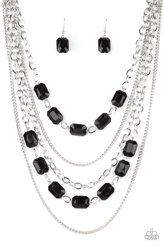 Standout Strands Black statement necklace