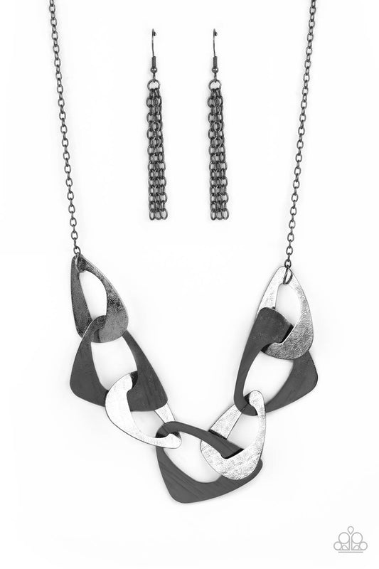 Guide To The Galaxy Black statement necklace