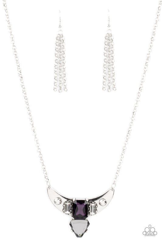 You the TALISMAN! Purple pendant necklace