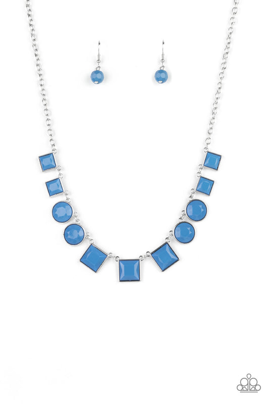 Tic Tac TREND Blue statement necklace