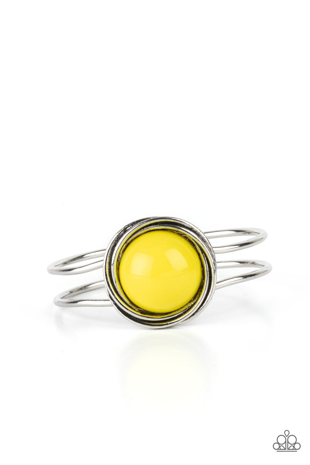 Take It From The POP! Yellow cuff bracelet