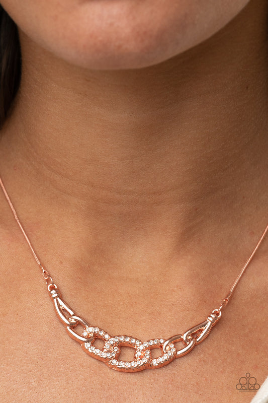 KNOT In Love Copper statement necklace, alternate view