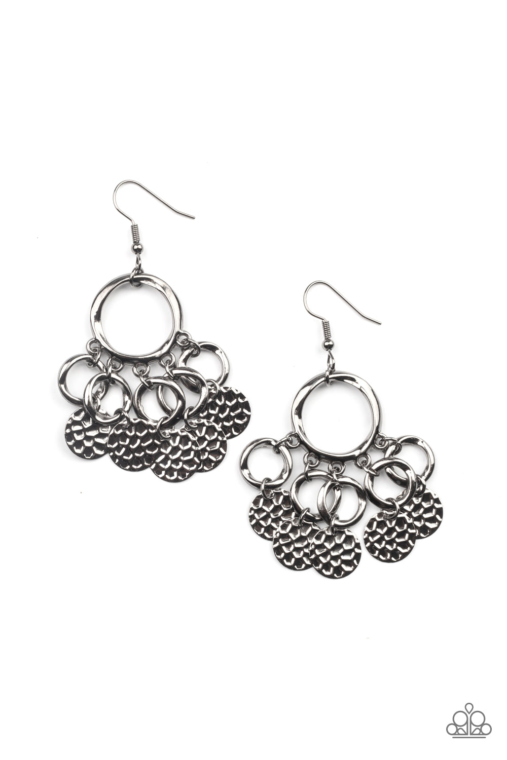 Partners in CHIME Black dangle earrings